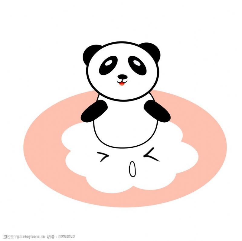 可爱漫画卡通熊猫图片