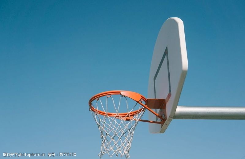 体育运动摄影篮球框蓝图片