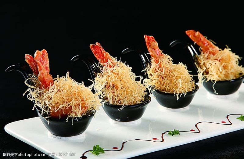 苏式南北热菜法式金丝大虾图片