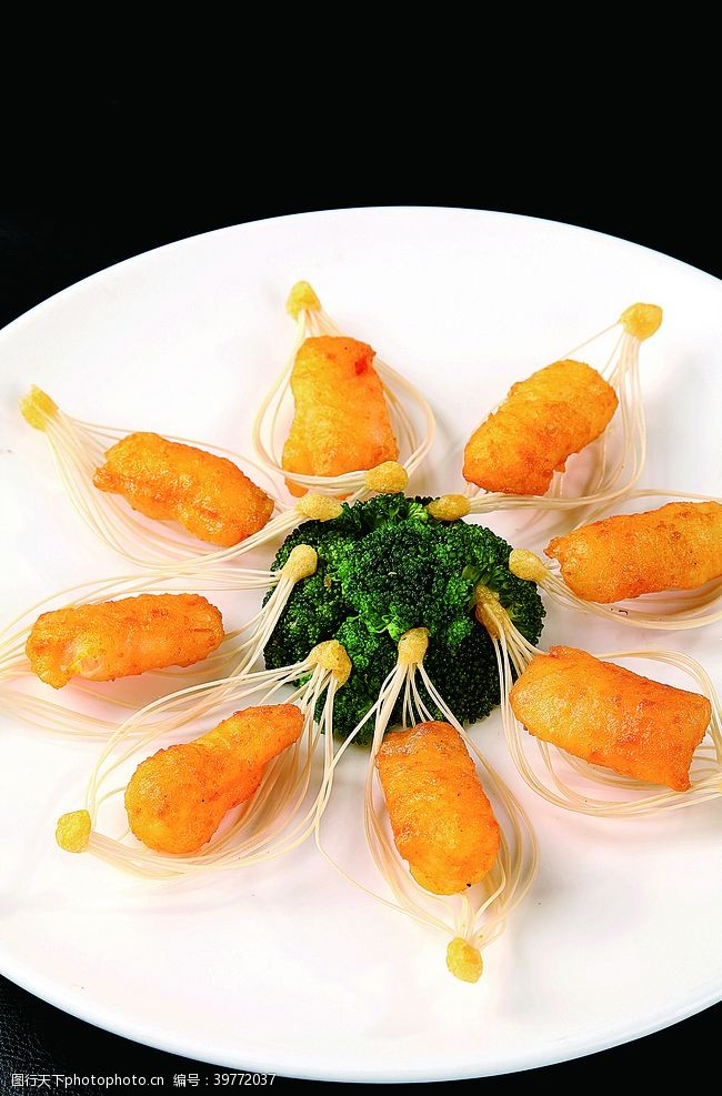 山东菜南北热菜蟹黄酱锔银鳕鱼图片