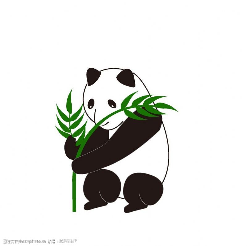 矢量卡通熊猫图片