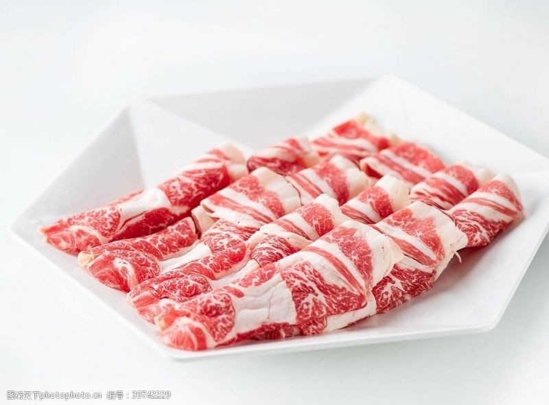 火锅涮羊肉涮火锅新鲜羊肉卷图片