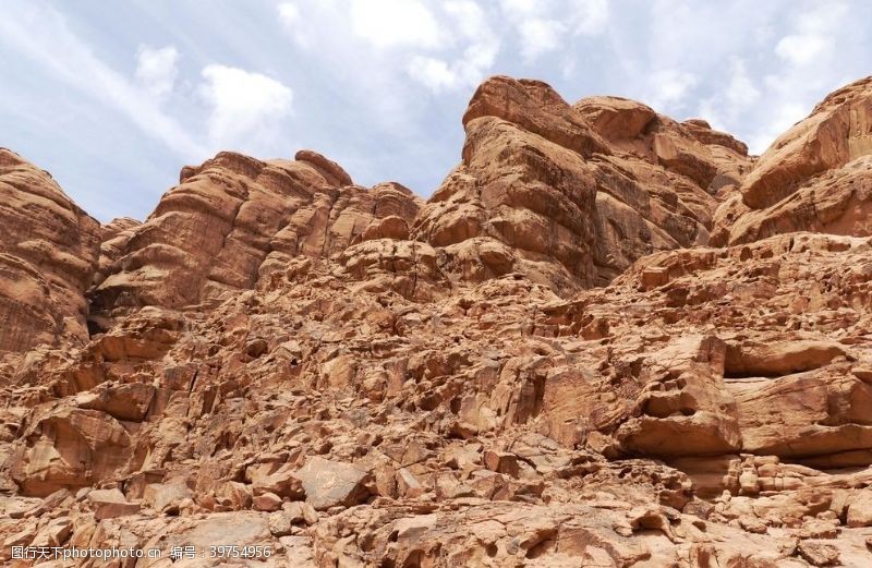 国旗景观瓦迪拉姆沙漠图片