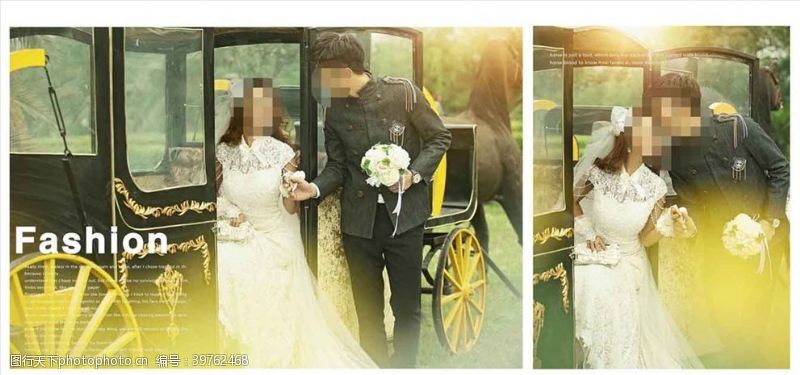 欧式风格韩国风影楼婚相册模板之城堡图片