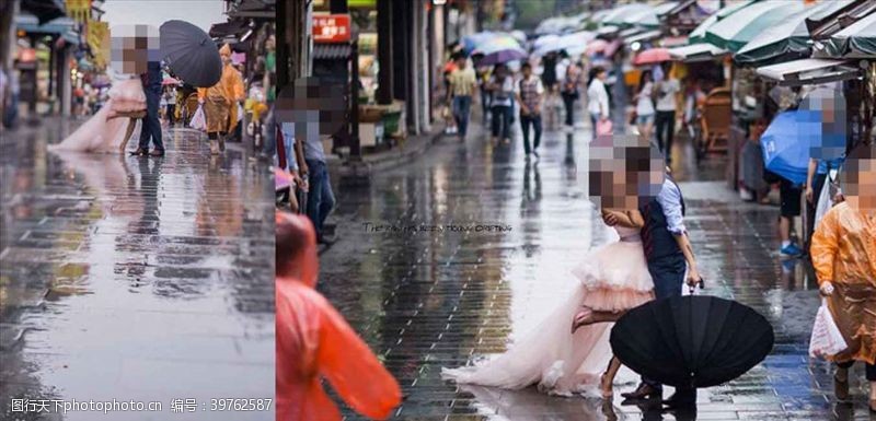 青春之旅韩国风影楼婚相册模板之滴答街道图片