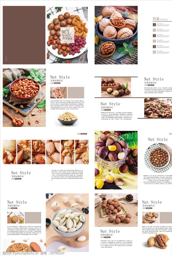 美食产品画册坚果画册图片