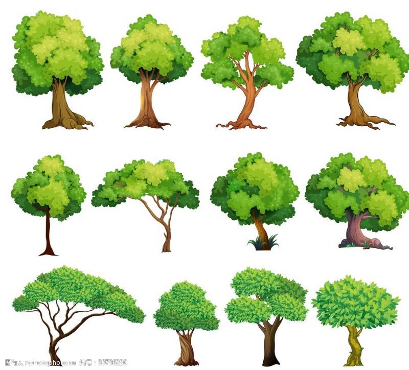 知识树卡通树图片
