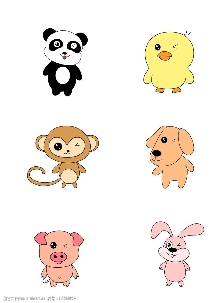 卡通熊猫卡通动物图片