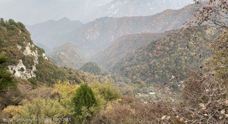 雾岭山脉南五台秦岭图片