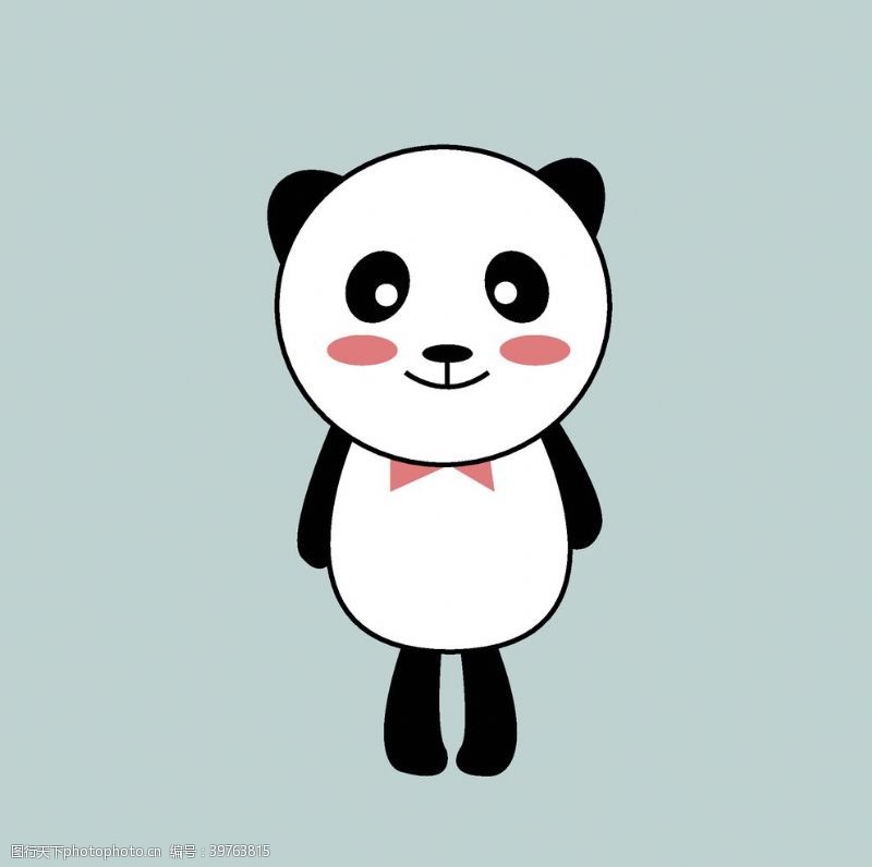 卡通熊猫矢量熊猫图片