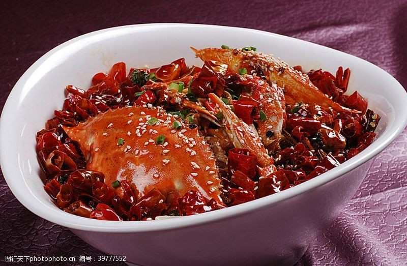 新鲜湘菜沸腾蟹图片