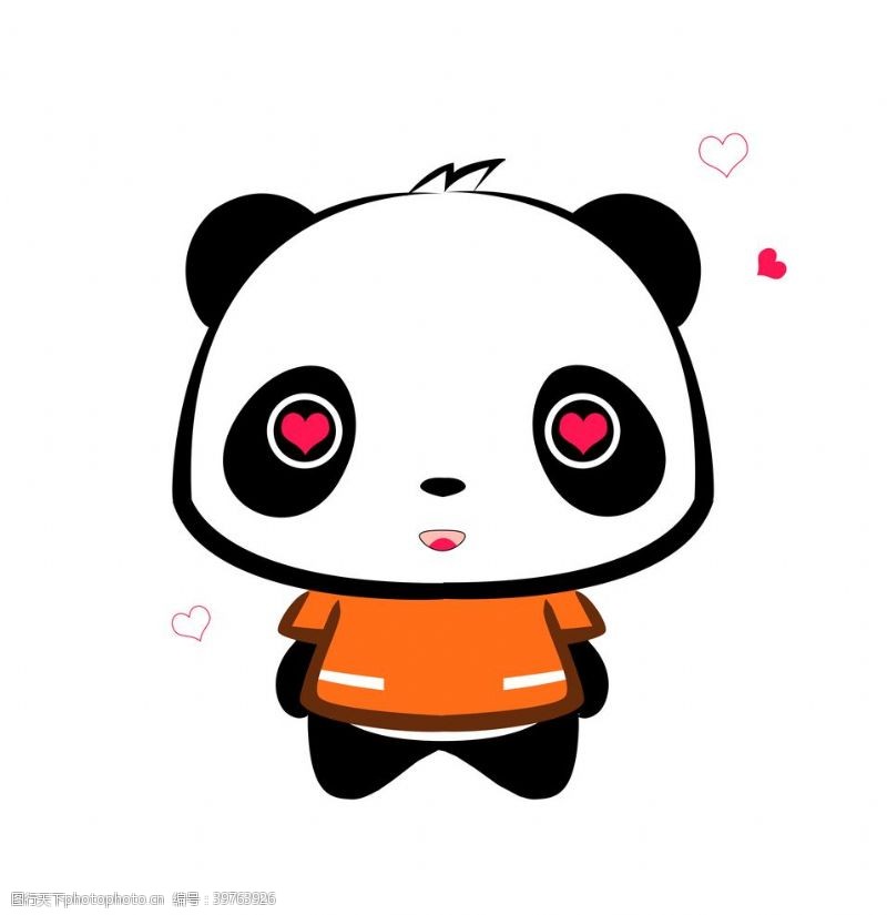 卡通熊猫熊猫表情图片