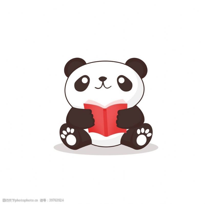 卡通熊猫熊猫简笔画图片