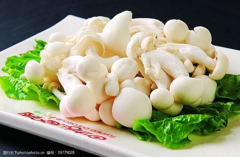 浙菜生烤白玉菇图片