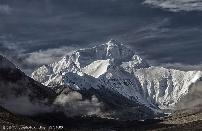 屋脊珠穆朗玛峰图片