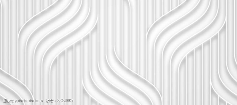立体白色花白色立体几何线条背景素材图片