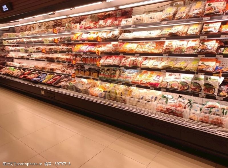 连锁店超市货架图片