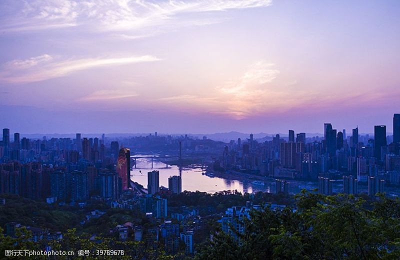 重庆建筑风景城市夕阳图片