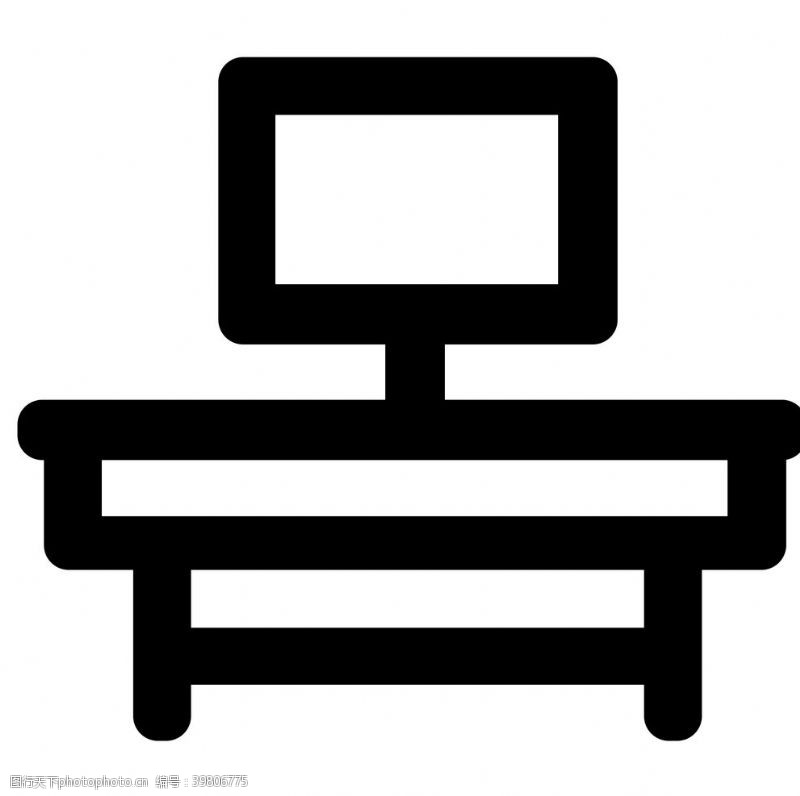 家具矢量素材电视柜家具图标图片