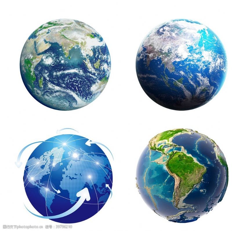 绿色地球展板地球图片