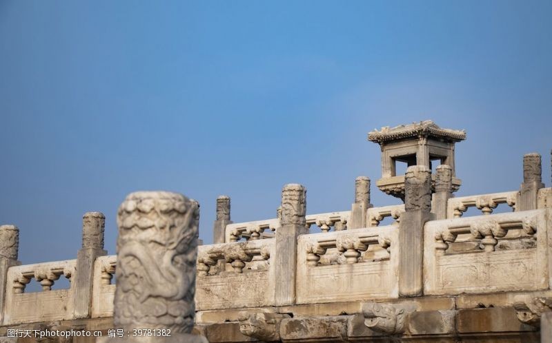 古代故宫石柱图片