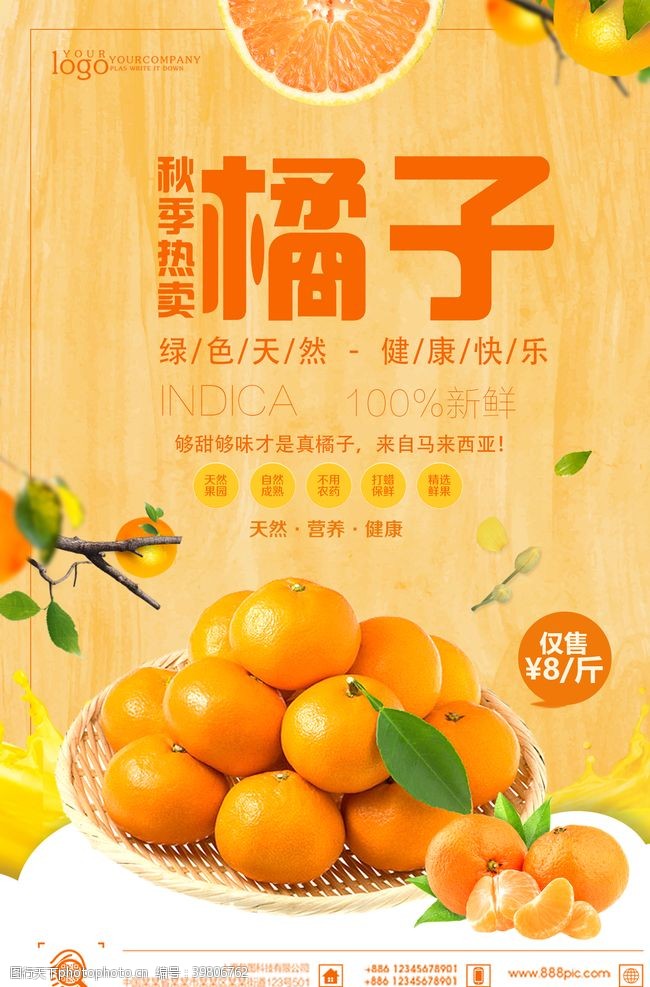 脐橙秋季热卖橘子图片