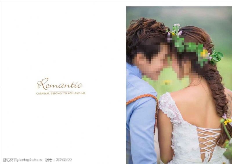 韩式风格甜蜜爱情英文大气风格相册模板图片