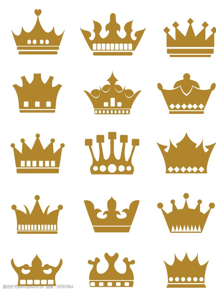 皇冠王冠元素图片