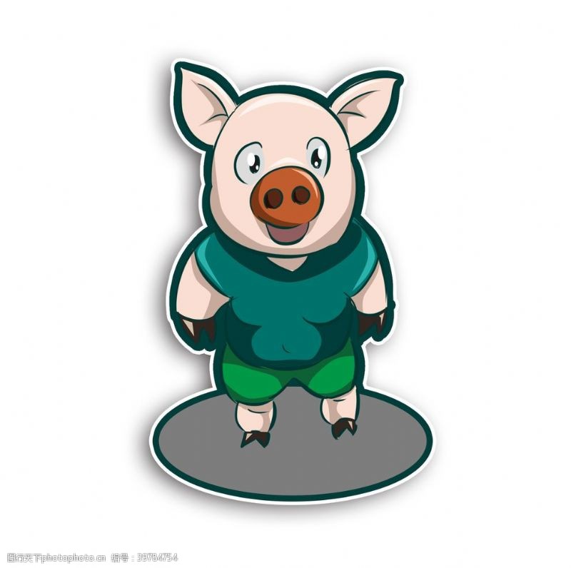 生肖猪小猪可爱猪猪宝宝动物属相猪年图片