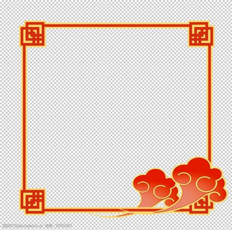 矢量传统图案中国风边框图片
