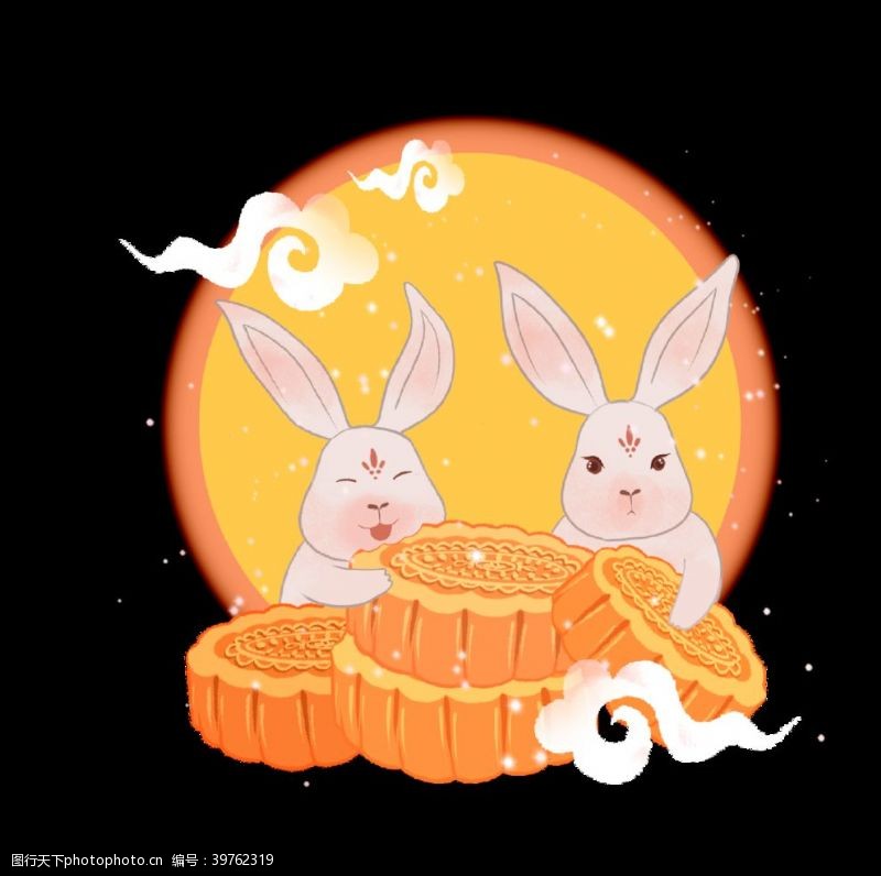 中秋月饼中秋节素材图片