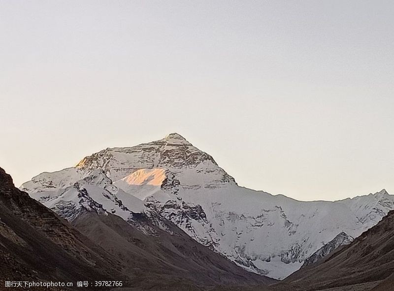 山水摄影珠穆朗玛峰图片
