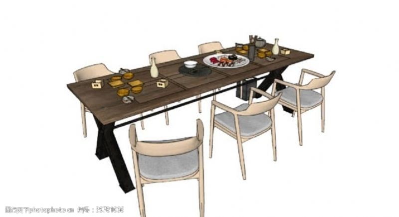 3d室内模型桌子书桌餐桌炉灶图片
