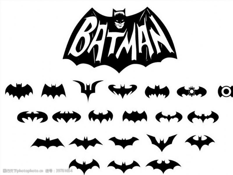 电影矢量素材蝙蝠侠标志图片