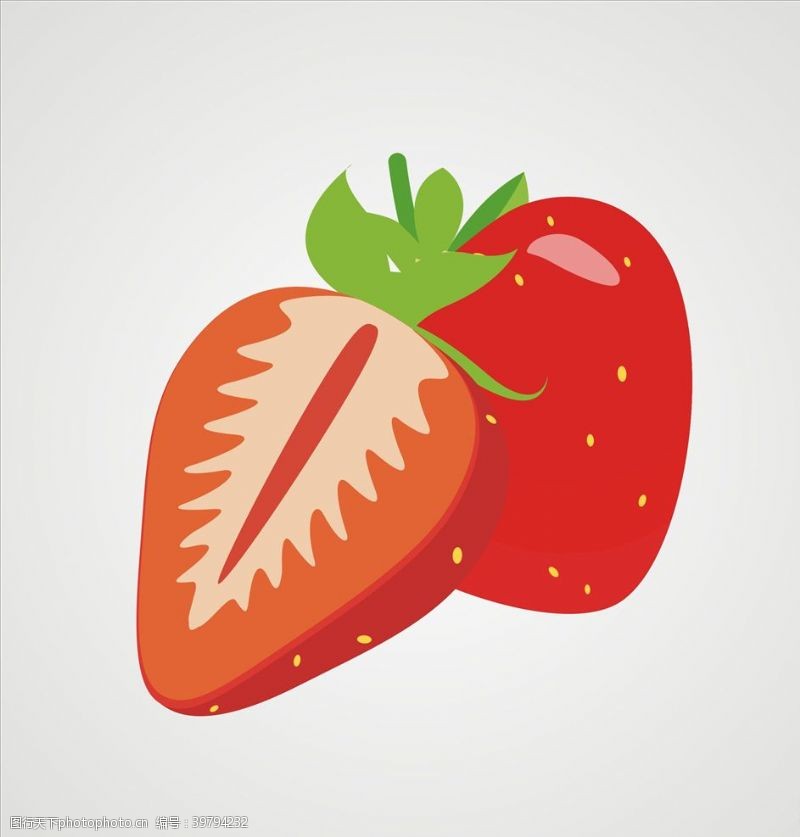 水果卡通草莓图片