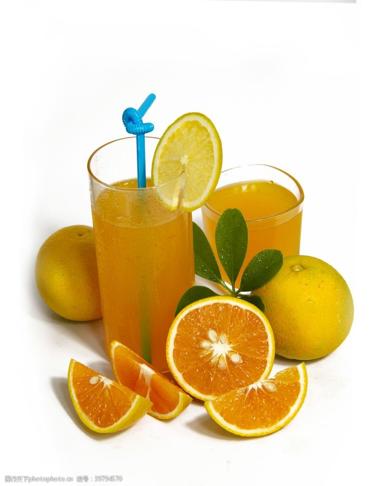 橘子橙汁图片