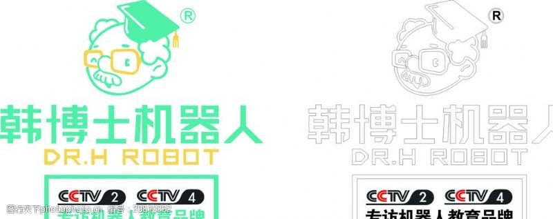 logo韩博士机器人图片