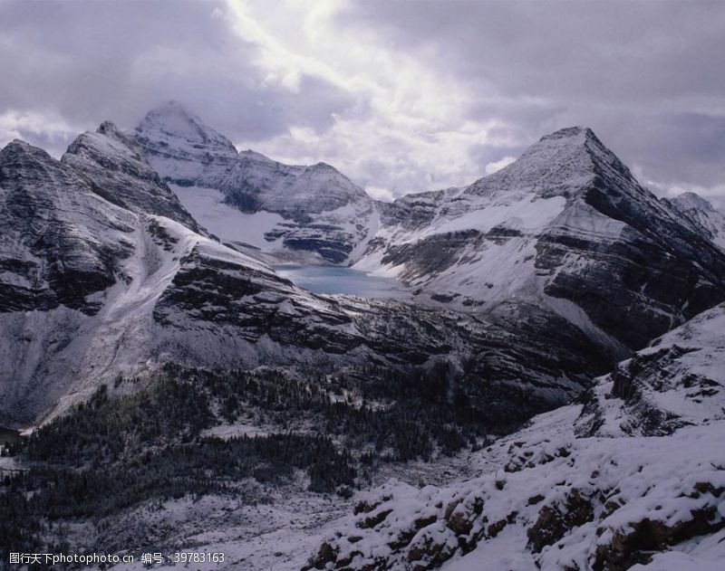 山水摄影美丽的雪景山水风格摄影美图图片