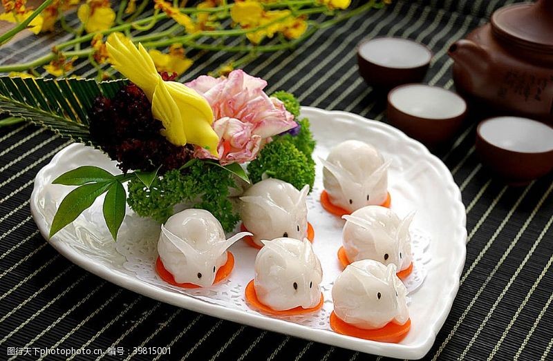 小玉米水晶玉兔饺图片