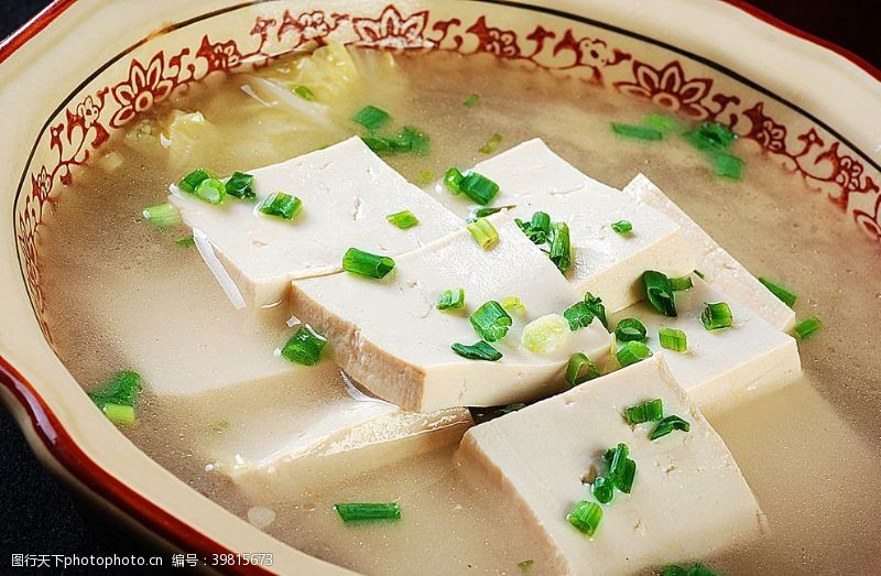上海白菜汤白菜豆腐汤图片