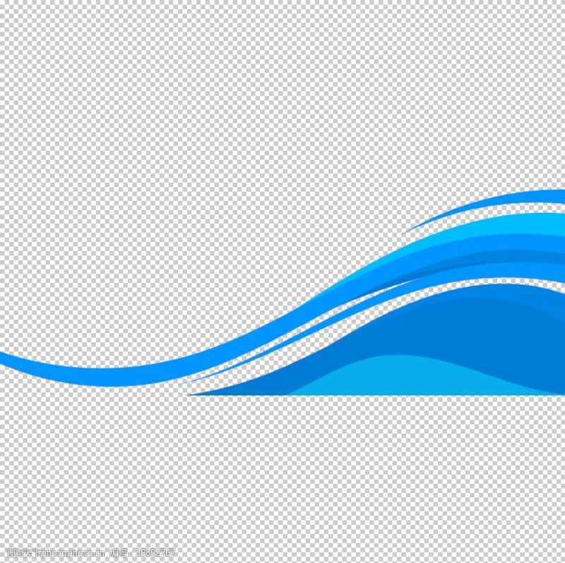 综合图片线条曲线蓝色动态图片