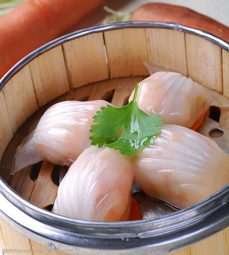 小吃水晶虾饺图片