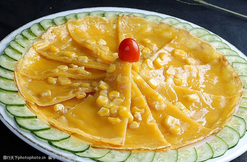 蒸饺小吃玉米煎饼图片