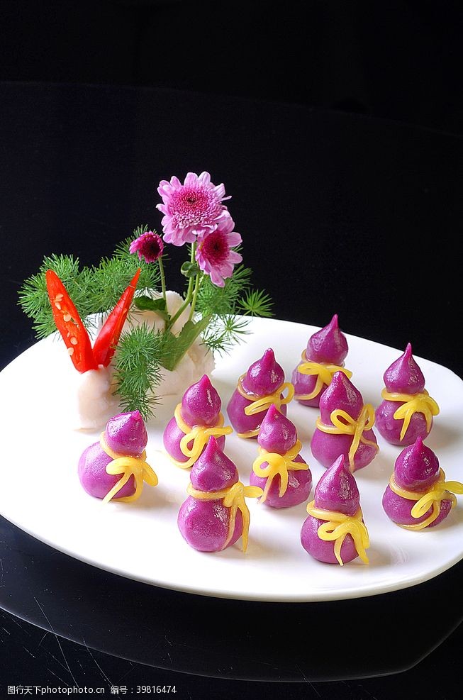 蒸饺小吃紫葫芦图片