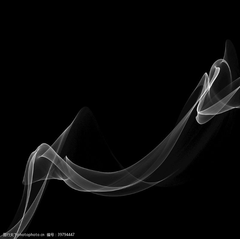 云雾缭绕烟雾丝带飘带图片