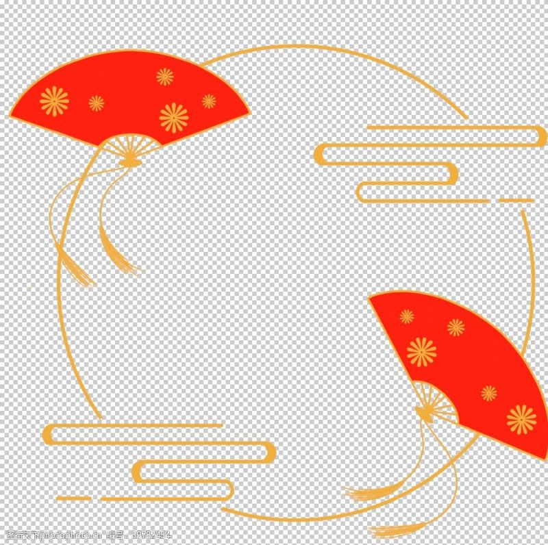 矢量传统图案中国风边框图片