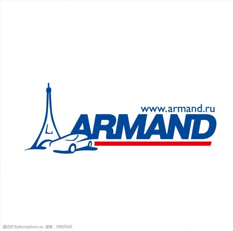 名牌车ARMAND标志矢量图片
