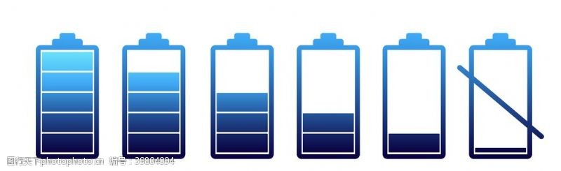 电池矢量图标电池电量图片
