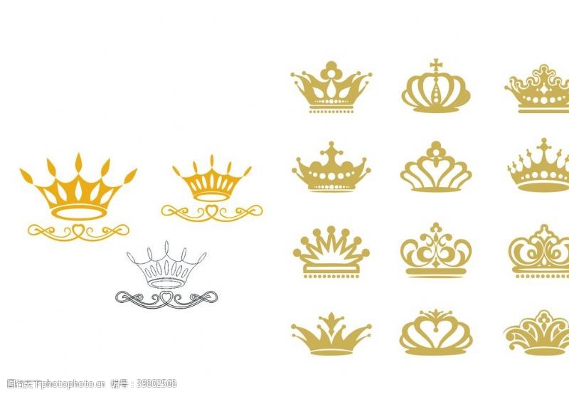 皇冠矢量图片