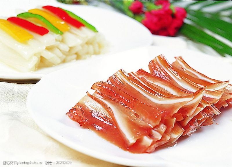 上海白菜冷拼白菜猪耳图片